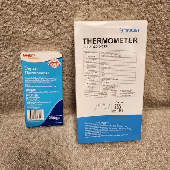 THERMOMETER INFRARED - DIGITAL CK- T1502 TSAI + Oral Thermometer Bundle - Picture 2 of 4
